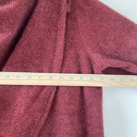 NWT Maurices Womens Maroon Red Draped Front Tunic Cardigan Sweater Size X-Large - Picture 7 of 10